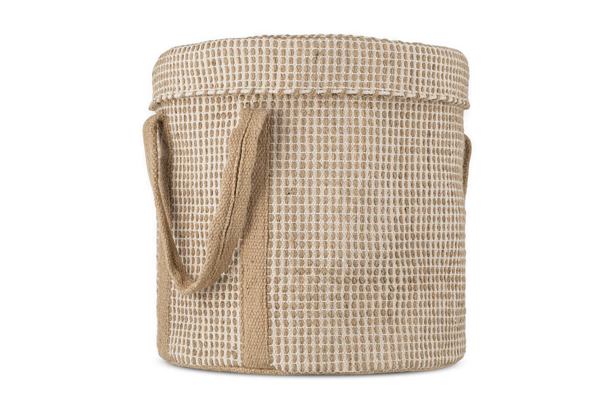 Rohia Laundry Basket - Natural & Cream