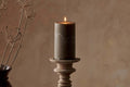 Rustic Soy Blend Pillar Candle - Olive Green - Large
