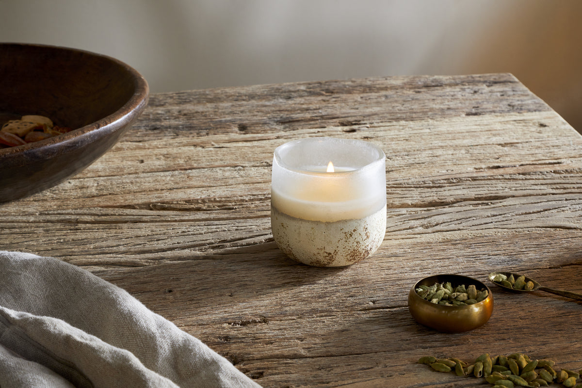 Cardamom & Amber 1 Wick Scented Candle - Aged Smoke - 1 Wick