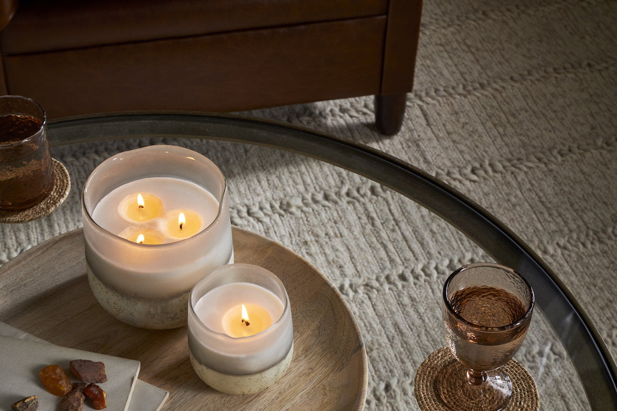 Cardamom & Amber 1 Wick Scented Candle - Aged Smoke - 1 Wick