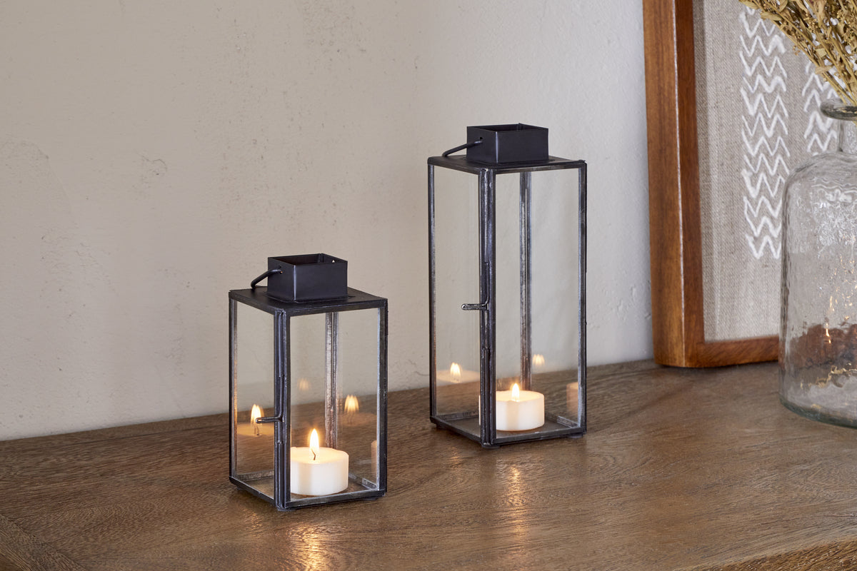 Sia Mini Table Lantern - Black