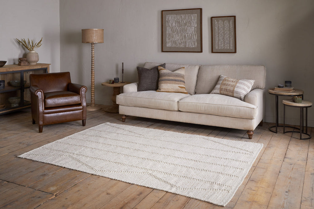 Shanti Wool & Cotton Rug - Natural
