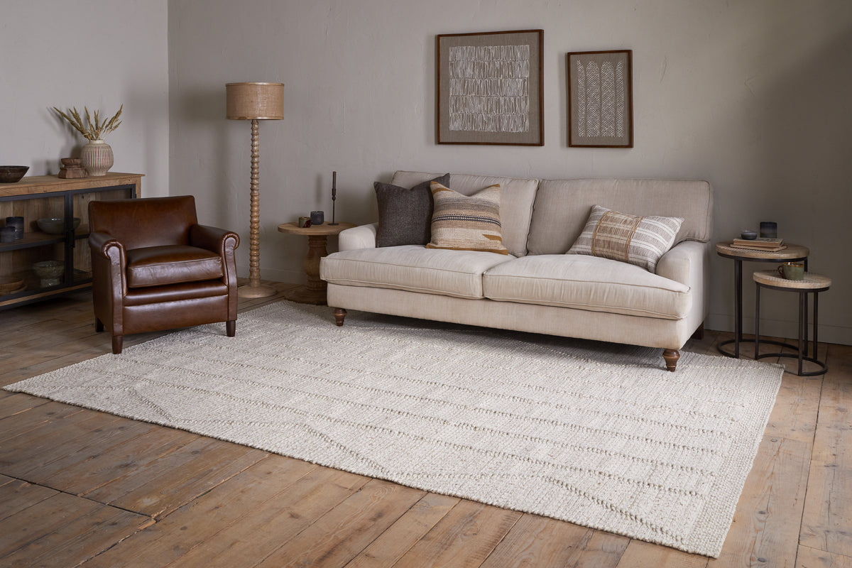 Shanti Wool & Cotton Rug - Natural
