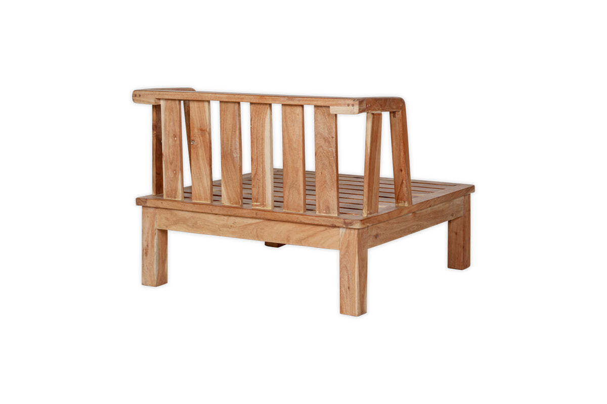 Sadhi Acacia Wood Outdoor Love Seat - Natural
