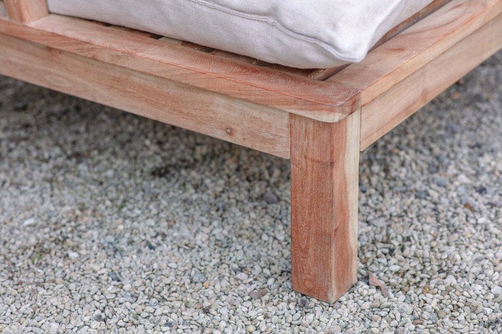 Sadhi Acacia Wood Outdoor Love Seat - Natural