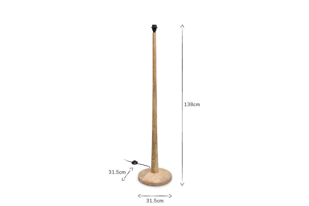 Sahar Mango Wood Floor Lamp Base