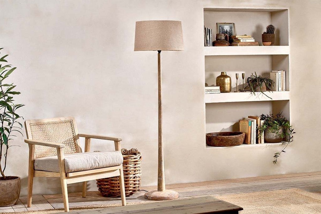 Sahar Mango Wood Floor Lamp Base