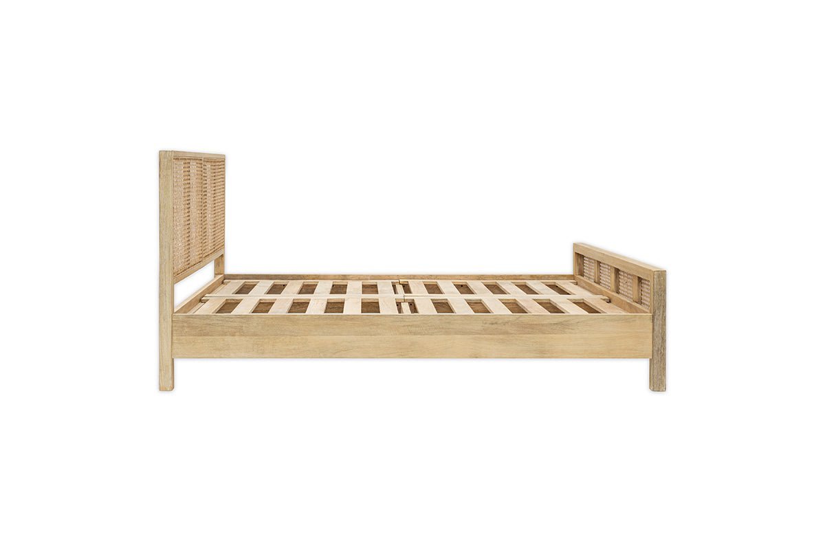 Saharsa Cane & Mango Wood Bed