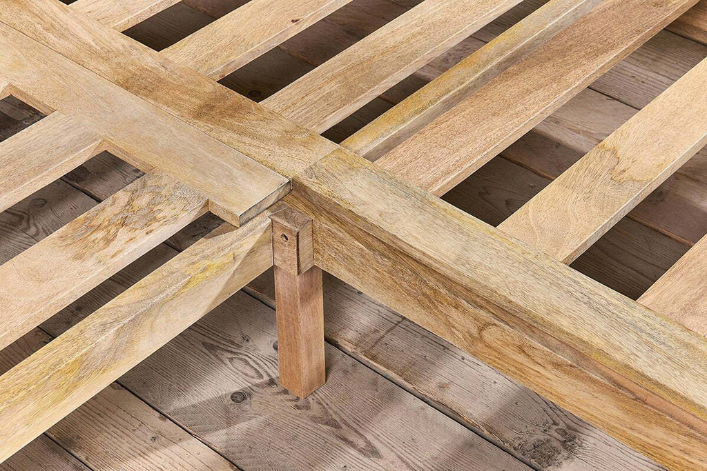 Saharsa Cane & Mango Wood Bed