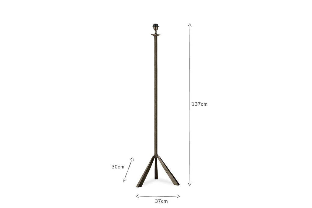 Sahhil Metal Tripod Floor Lamp Base - Antique Bronze
