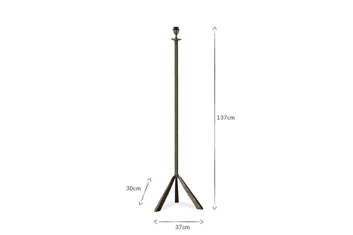 Sahhil Metal Tripod Floor Lamp Base - Antique Bronze