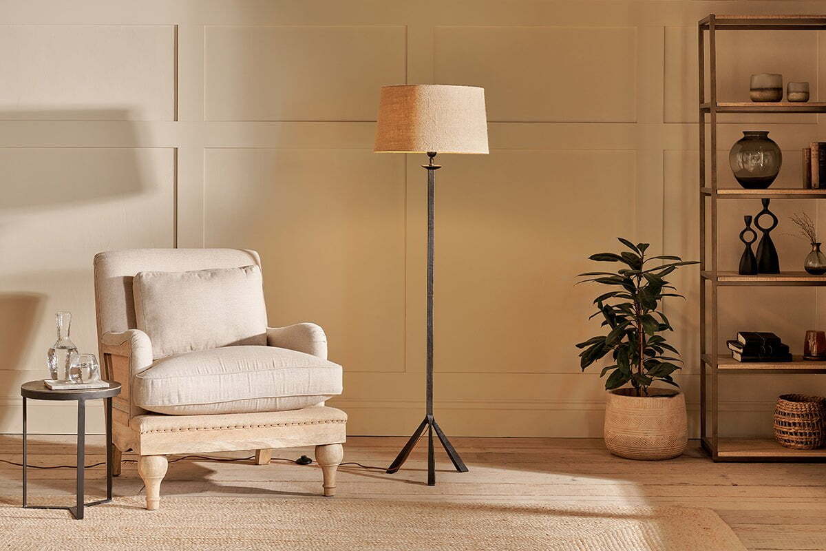 Sahhil Metal Tripod Floor Lamp Base - Antique Bronze