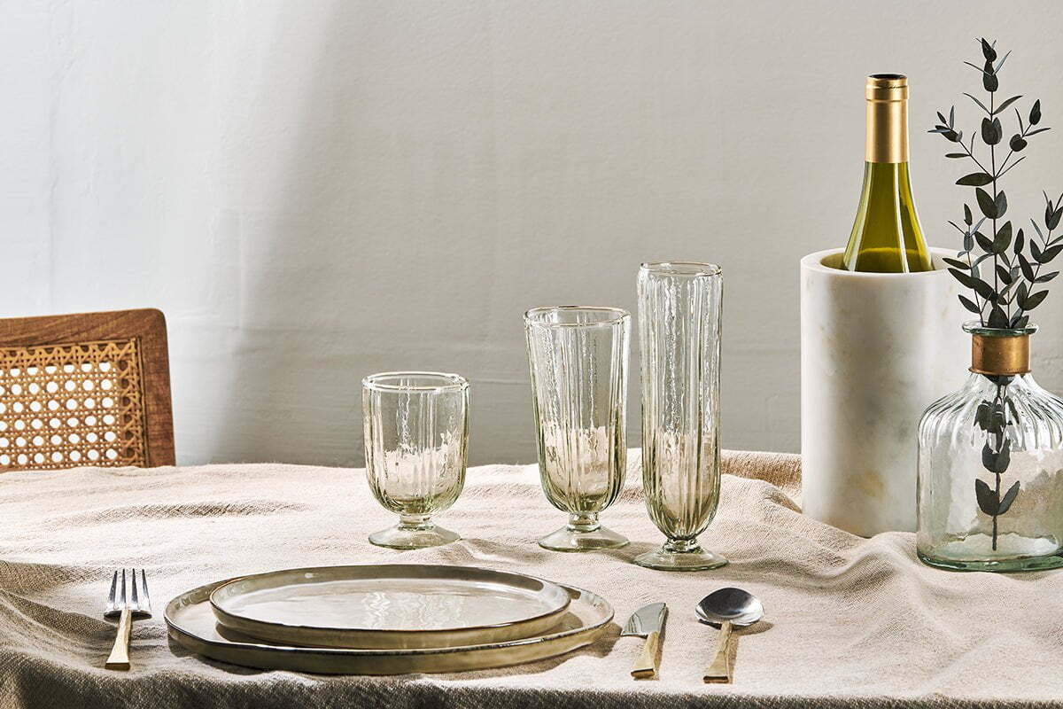 Sigiri Champagne Glass - Clear - (Set of 4)