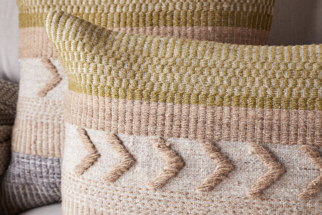Tuleeka Wool Cushion Cover - Ochre
