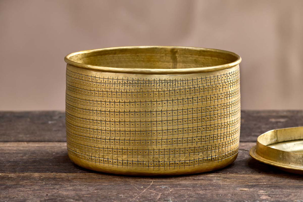 Tembesi Etched Pot - Wide