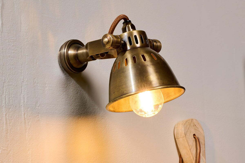 Tubu Brass Spot Light - Antique Brass
