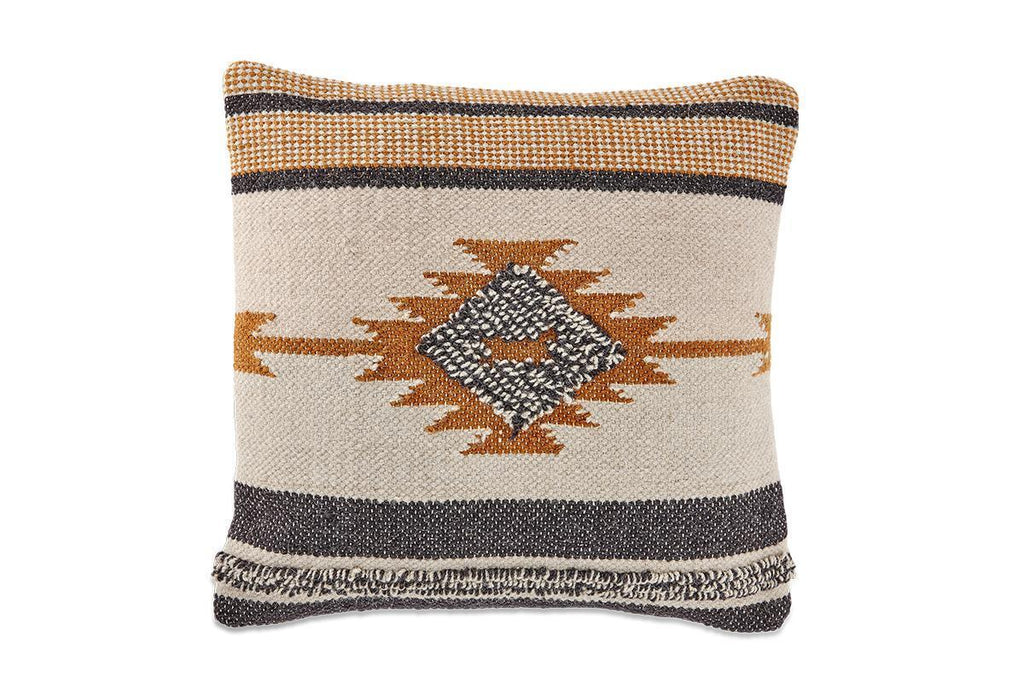 Tussi Mara Cushion Cover - Mustard & Grey