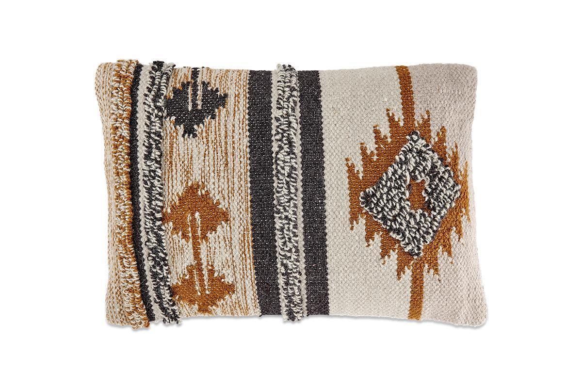 Tussi Sia Cushion Cover - Mustard & Grey