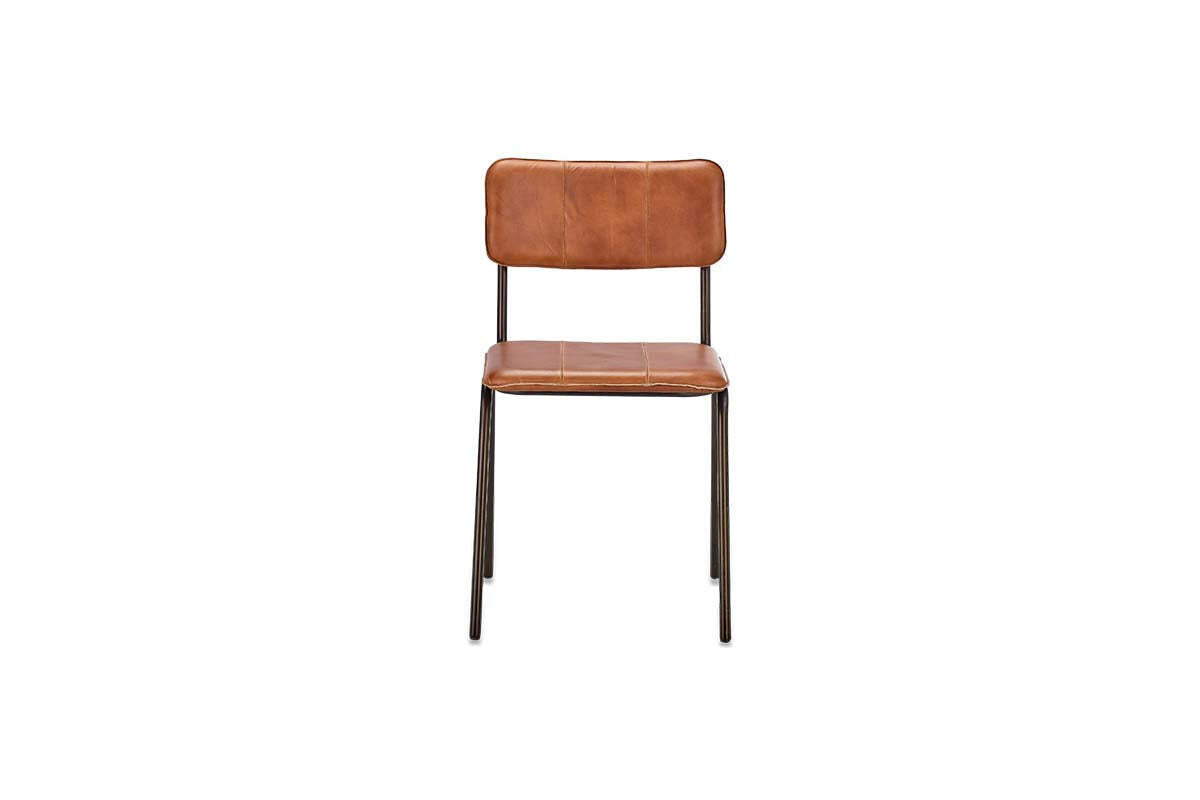 Ukari Leather Dining Chair - Aged Tan