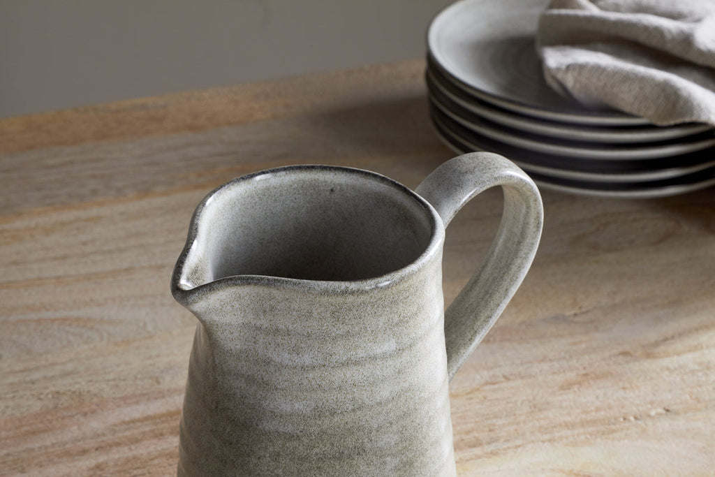 Valinha Earthenware Jug - Grey - Small