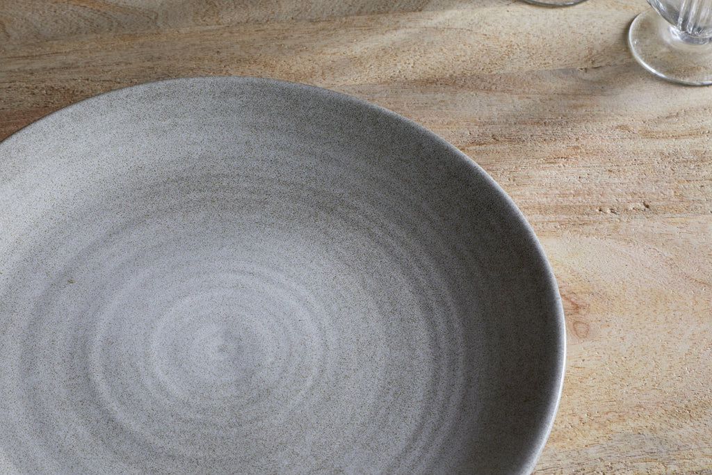 Valinha Earthenware Dinner Plate - Grey