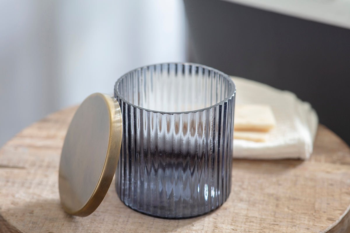 Valeska Recycled Glass Storage Pot