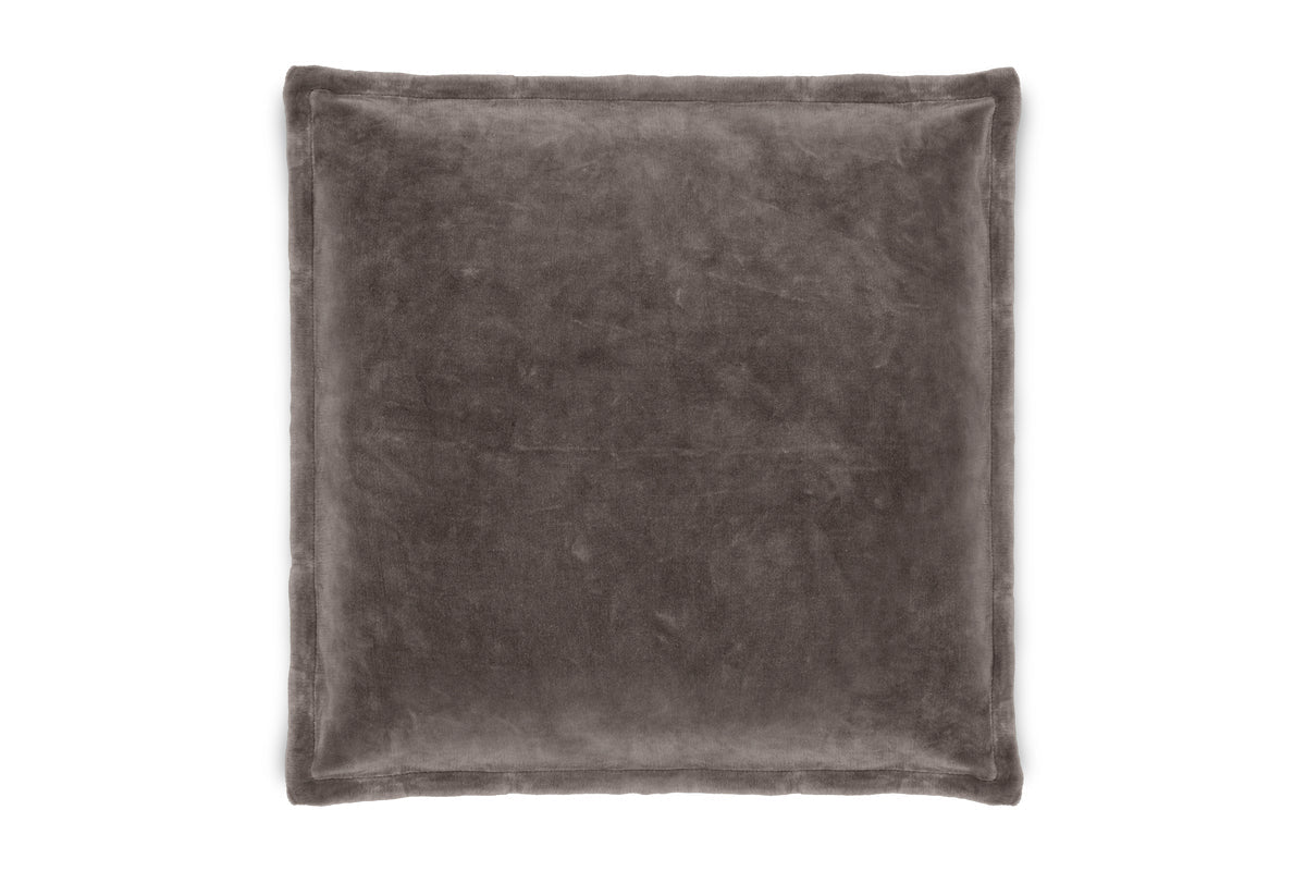 Dhara Velvet Cushion Cover - Charcoal