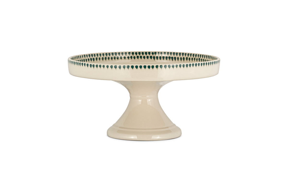 Juniper Drop Ceramic Stand - Cream & Juniper