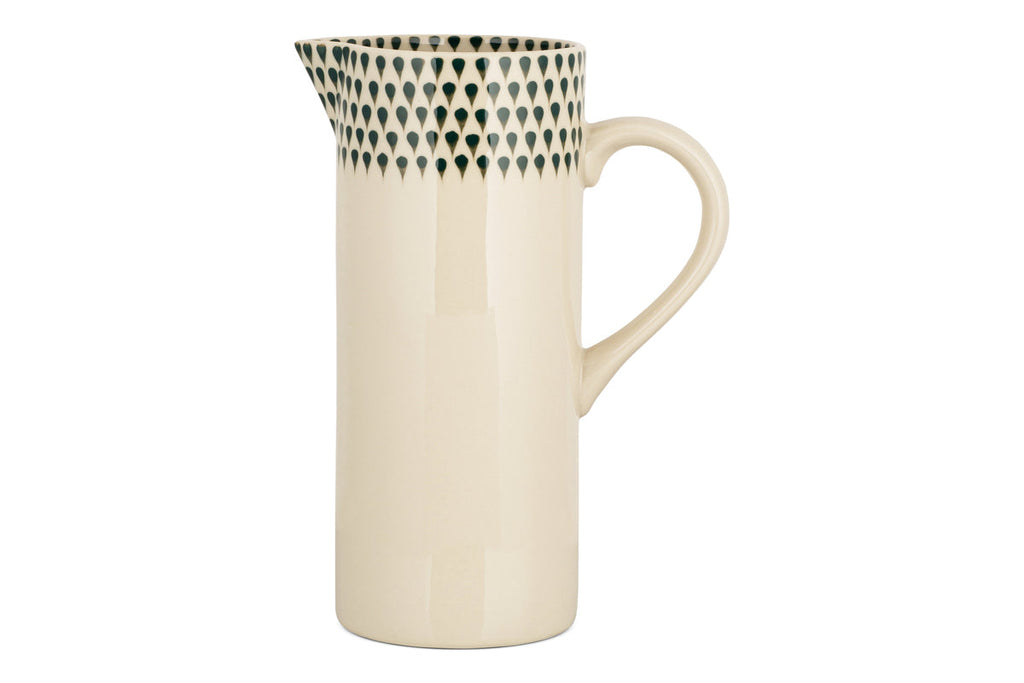 Juniper Drop Jug - Cream & Juniper - Large