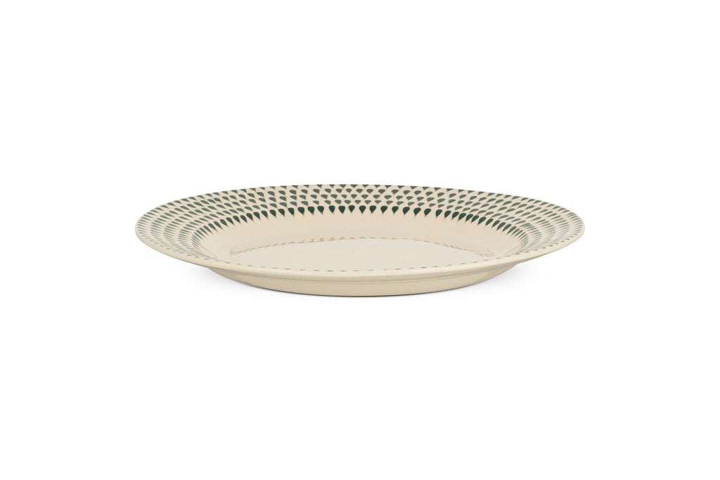 Juniper Drop Dinner Plate - Cream & Juniper