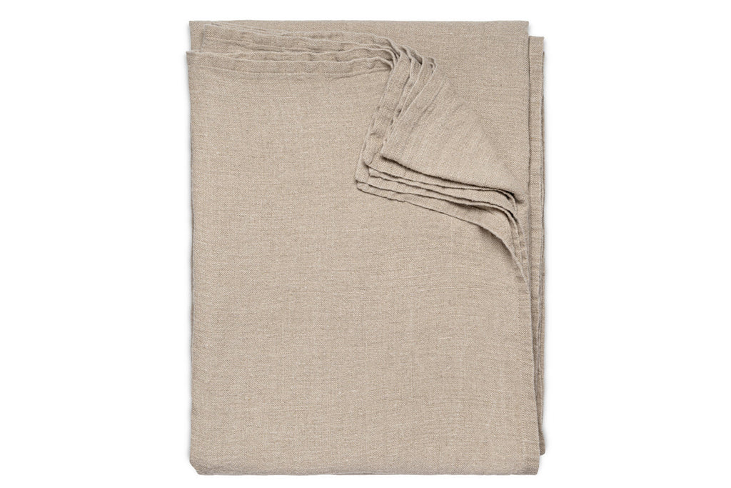 Junto Linen Tablecloth - Natural - Large