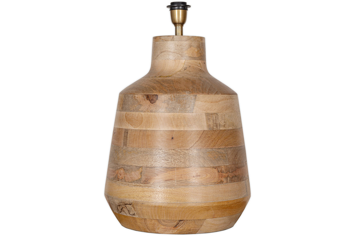 Kayo Statement Table Lamp Base Mango Wood - Natural