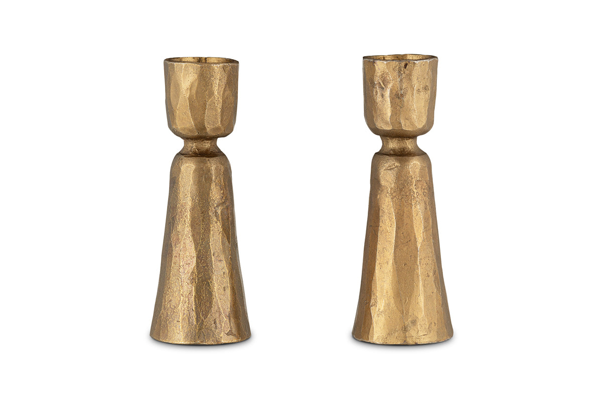 Lokoja Candle Holder - Antique Brass (Set of 2)