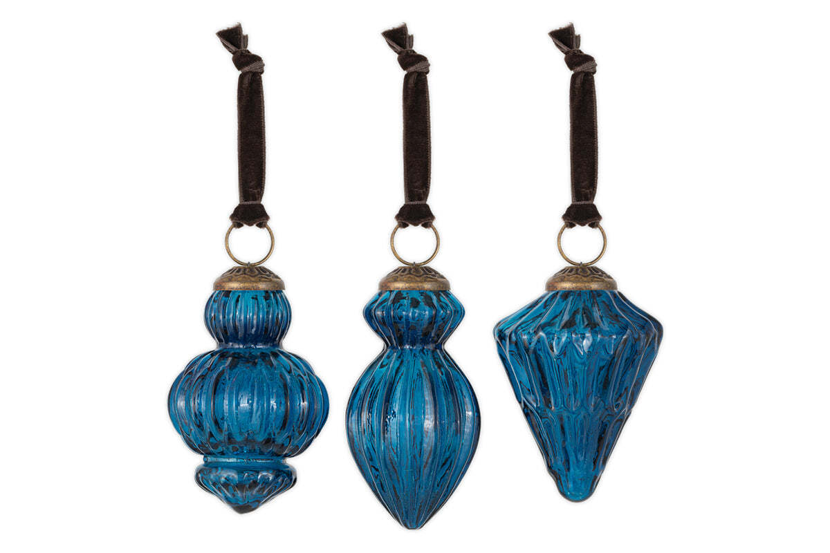 Manipur Baubles - Indigo (Set of 3)