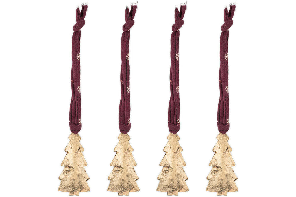 Mishti Tree Baubles - Antique Brass - Small (Set of 4)