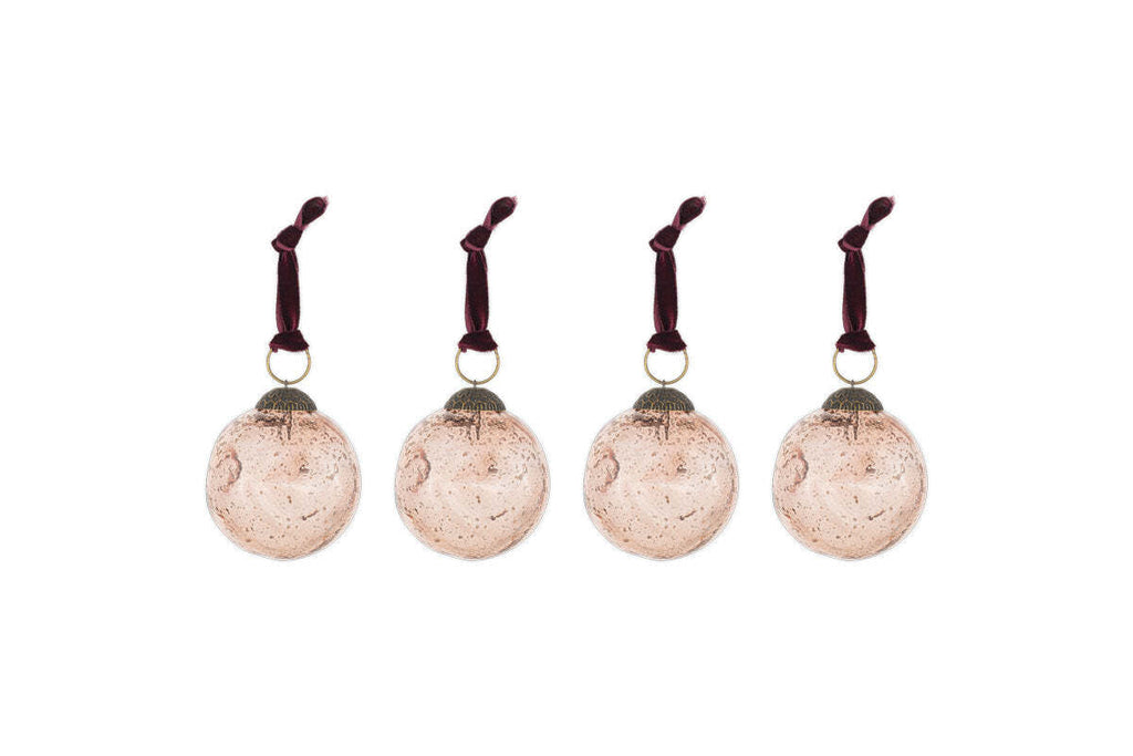 Nishan Pinched Baubles - Copper (Set of 4)