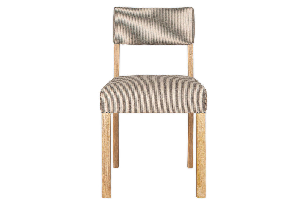 Nadeeka Linen Upholstered Dining Chair - Soft Grey