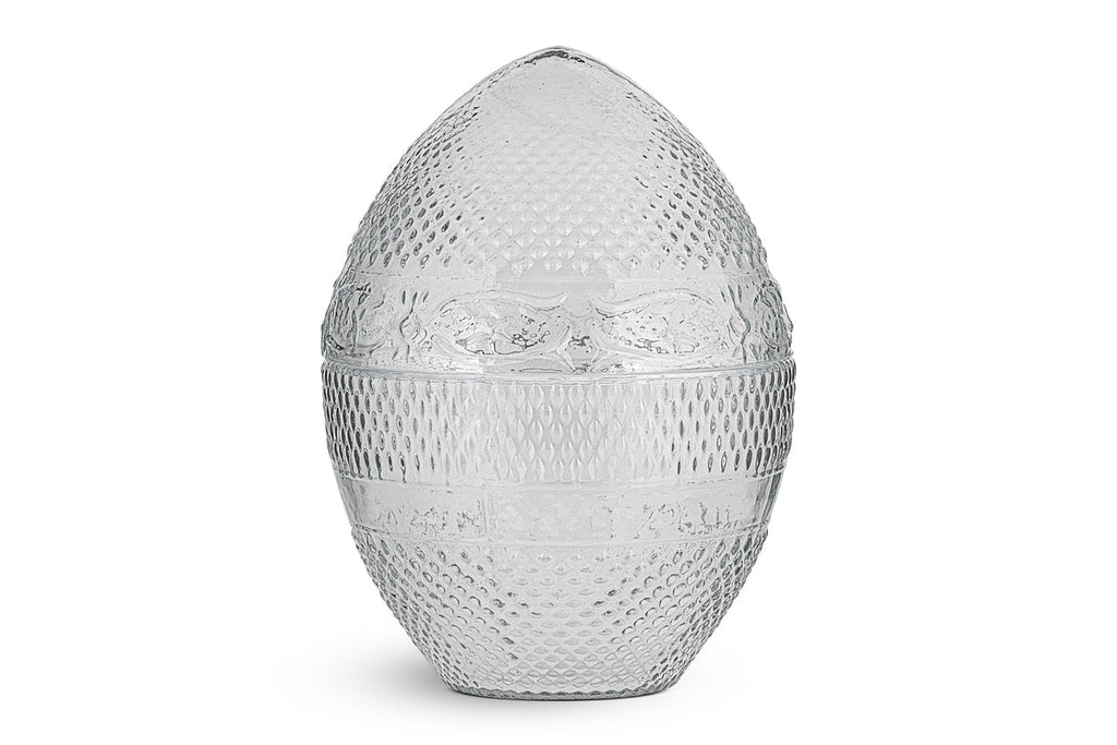 Essan Recycled Glass Opening Egg - Clear