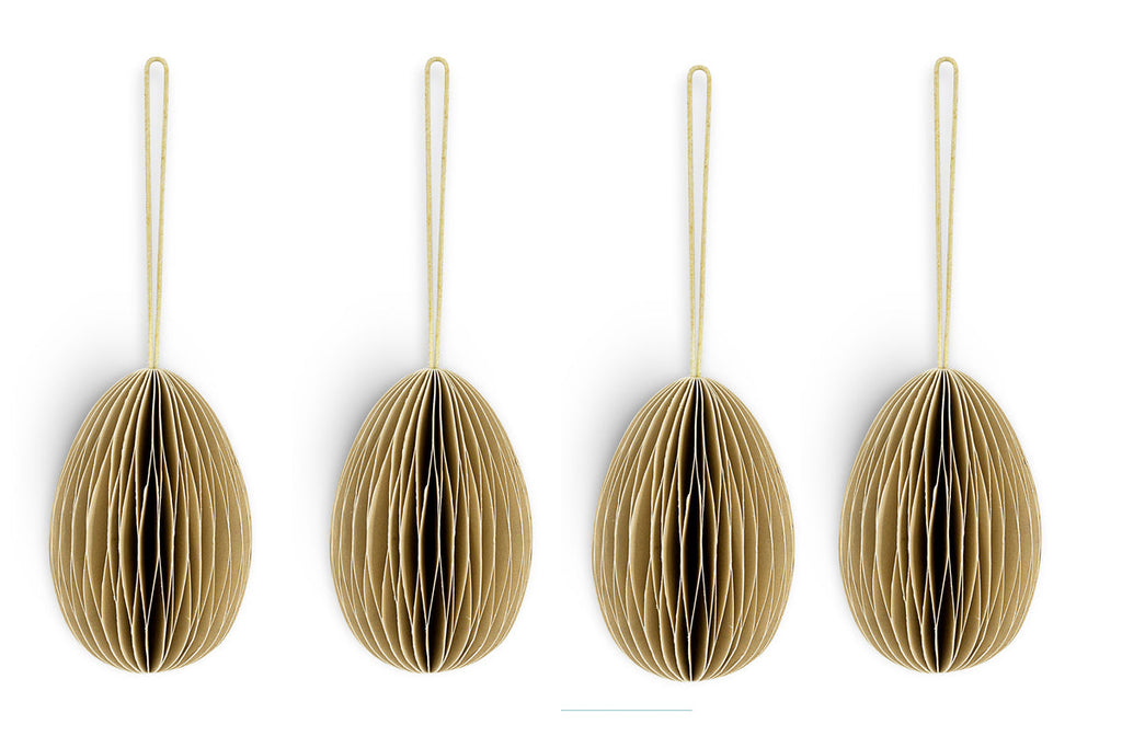 Piani Hanging Paper Decoration - Moss Green - (Set of 4)