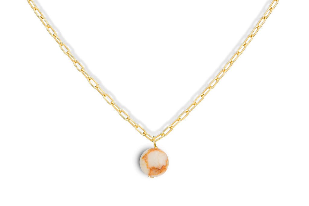 Cerita Rhodochrosite Necklace - Rhodochrosite & Gold