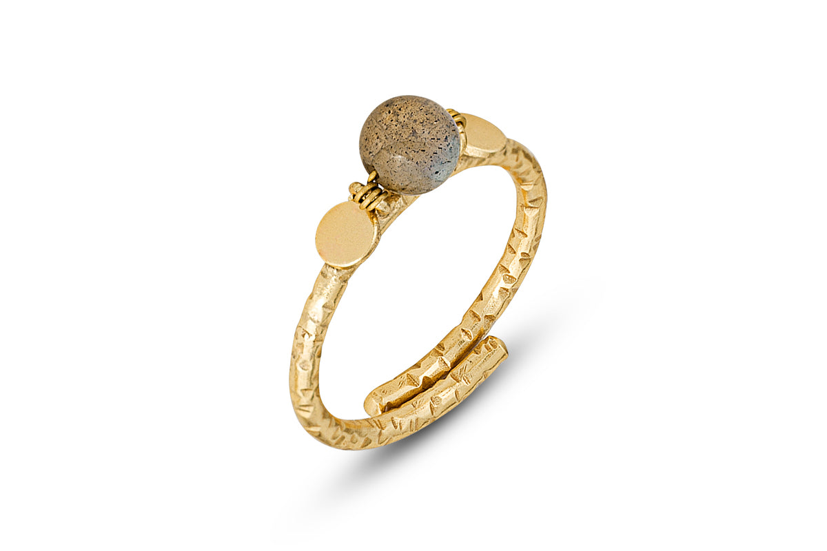 Marai Labradorite Ring - Labradorite & Gold