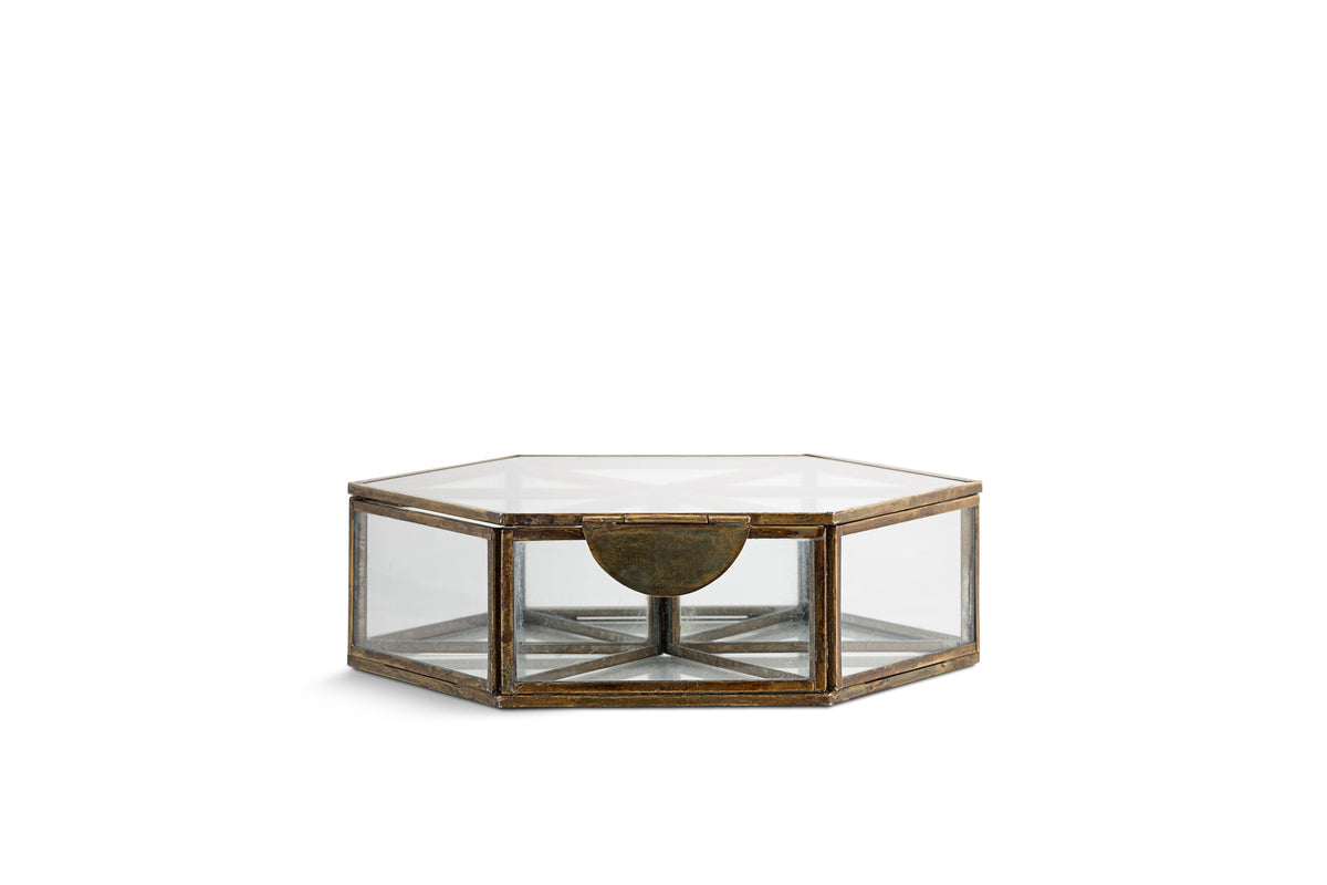 Sitara Jewellery Box - Antique Brass