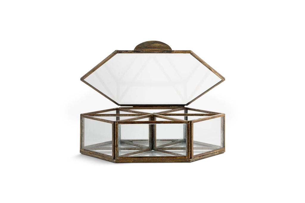 Sitara Jewellery Box - Antique Brass