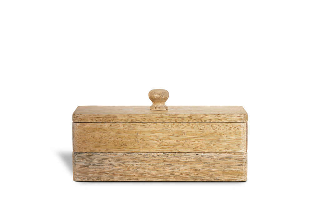 Chanya Mango Wood Jewellery Box - Natural