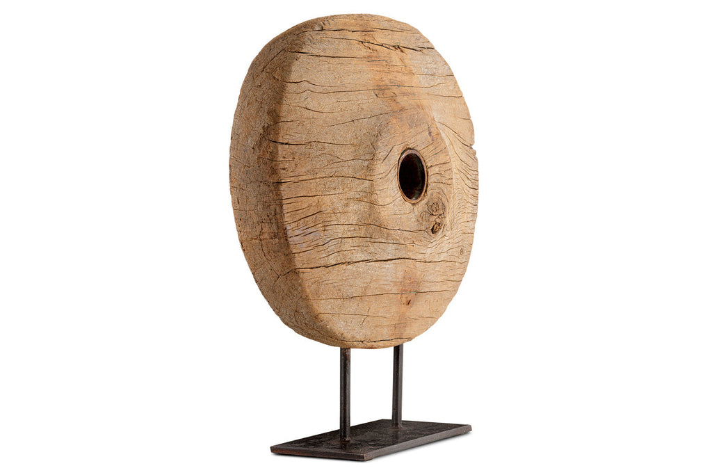 Cala Reclaimed Wood Objet on Stand - Natural