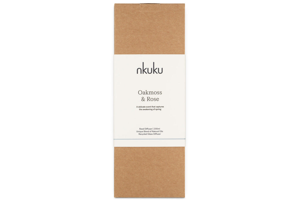 Oakmoss & Rose Scented Reed Diffuser - Yellow