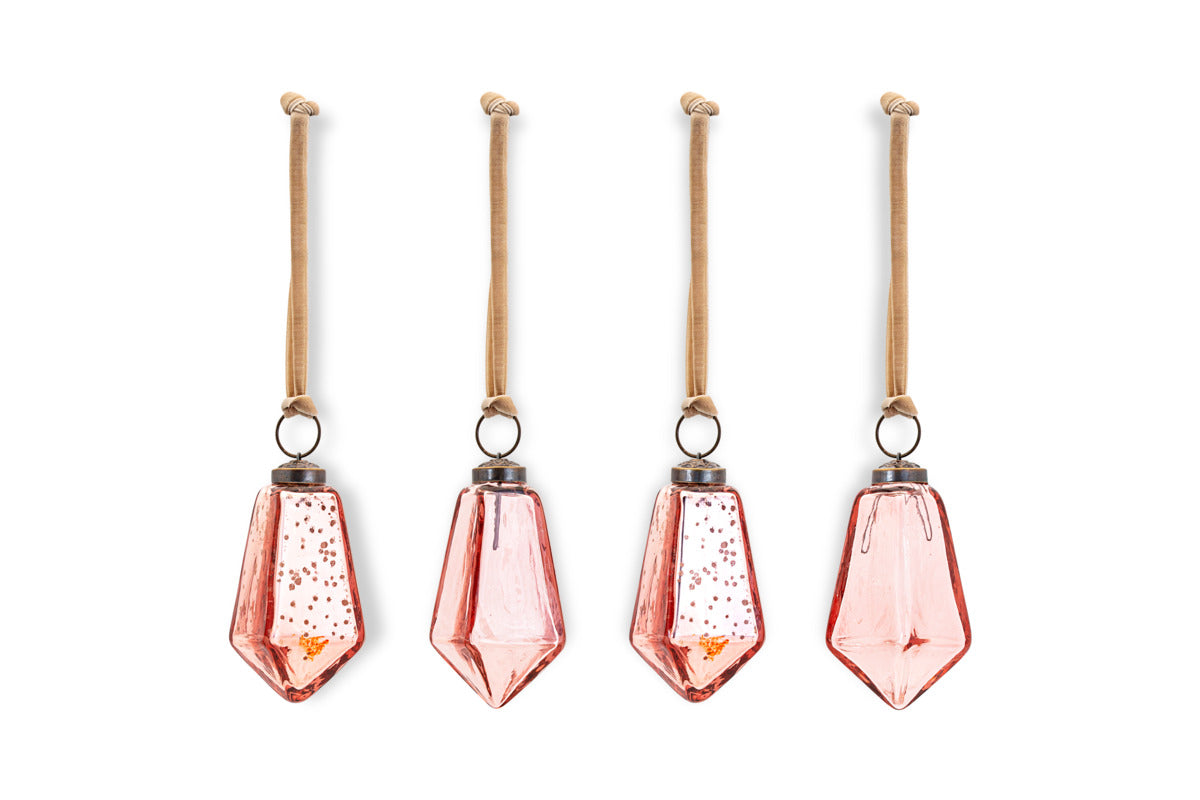 Ratnam Baubles - Mixed Antique Pink - (Set of 4)