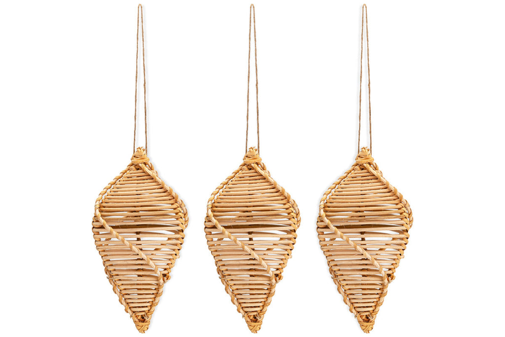 Sempala Wicker Baubles - Natural - (Set of 3)
