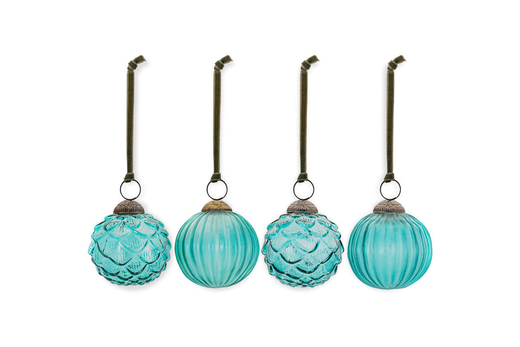 Hara Baubles - Antique Teal - (Set of 4)