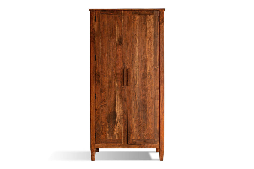 Anbu Acacia Wardrobe - Washed Walnut